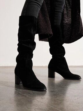Free people BLACK Cleo slouch boot